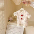Winter baby fleece-lined romper: warm, cute cartoon design for outdoor wear - perfect for crawling and everyday adventures!