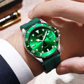 Wholesale in-stock green submariner watch for men, luminous waterproof watch, stylish casual automatic quartz watch for male students