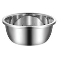 Food grade stainless steel basin for home kitchen egg beating basin drain basket non-magnetic thickened large reverse edge european style basin