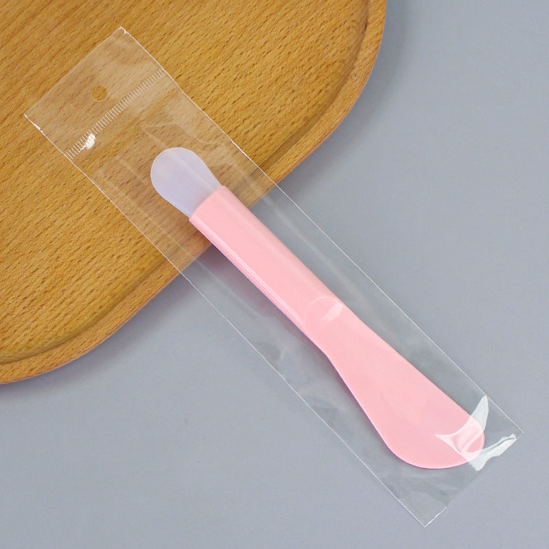 Cosmetic mask tool dual-ended silicone brush scraper mask stick mask brush soft head stirring applicator facial scraper