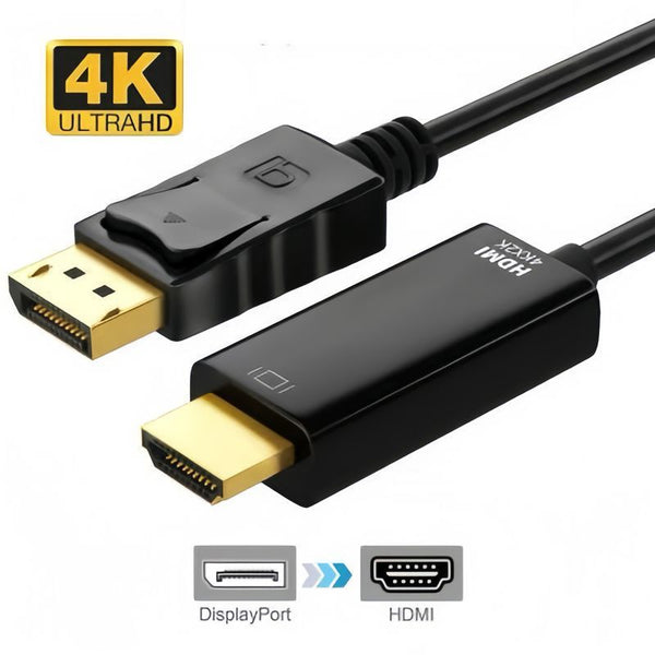 DP to hdmi cable computer host notebook connected to monitor screen TV signal cable high definition converter 4K