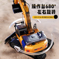 Wholesale hot-selling extra-large remote control multifunctional control console light & music excavator - big toy for boys' construction vehicles