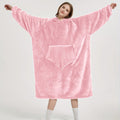 New women's pullover pajamas - warm, fleece-lined, hooded loungewear - tv factory direct, longline cold weather protection