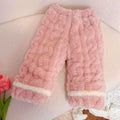 Three-layer thickenedfleece-linedthickenedgirlfall and winter flannel pajamas chinese style heattechsuitkids baby home clothes