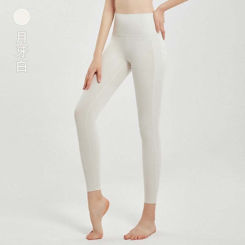 New lulu yoga pants for women - naked feel, peach lift, workout leggings with double side pockets, perfect for running and cycling