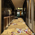 Restaurant carpet chinoiserie style large area banquet hall private room hotel aisle flame retardant cerpet commercial full floor