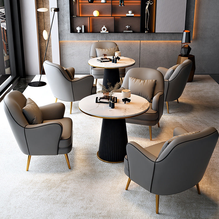 Single sofa for home living room small apartment casual chair sales department business negotiation hotel reception sofa chair