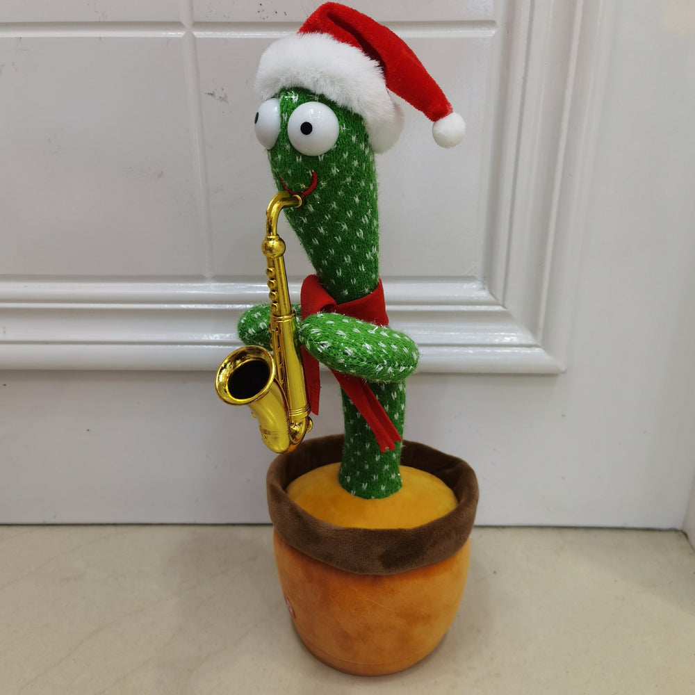 Dancing cactus singing talking dancing stuffed toy twisting goose kids birthday gift street stall toys wholesale