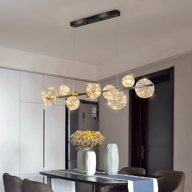 Magic beans restaurant chandelier Nordic light luxury simple modern long dining table bar light Internet celebrity gypsy creative lighting