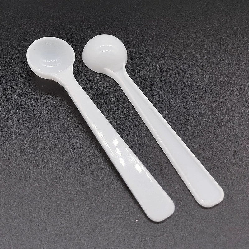 Plastic measuring spoon 1g gram spoon 2ml milliliter facial mask powder spoon pesticide and fertilizer powder spoon measuring small spoon non-edible
