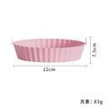 Pink single round silicone baking pan