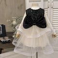 Girls' dress:  autumn new style, chic baby girl hepburn-inspired fashionable sundress, birthday gift two-piece set