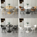 Minimalist modern negotiation table and chair set - perfect for bubble tea shops, coffee shops, dining tables, balcony round tables, casual small spaces, and reception areas