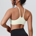 New arrival cross-border pure color double-sided nylon tight push-up back sports intimates running fitness yoga clothes suspenders for women