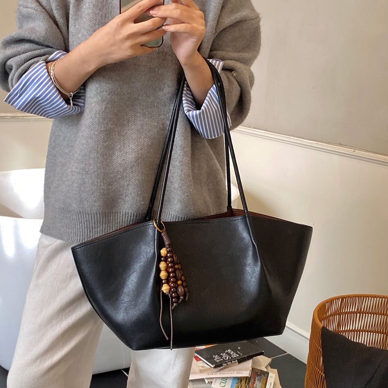 normcore style casual mother-in-law bag women's new arrivalaccessible luxuryeasiest for match shoulder bag autumntrendy large capacity tote bag