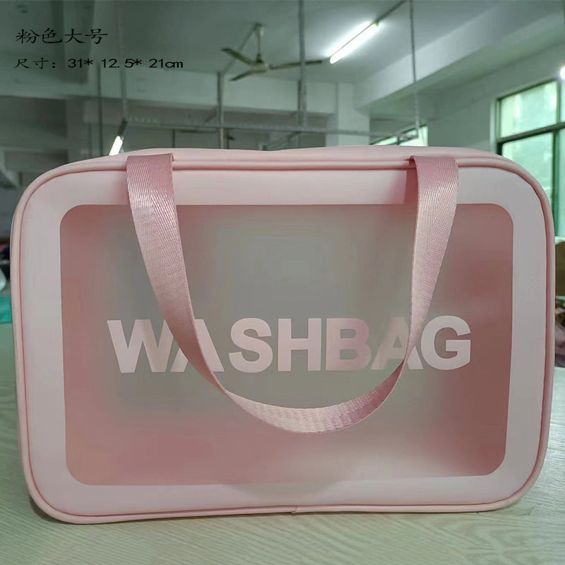 PVC cosmetic toilet bag waterproof portable large capacity swimming bag bath bag cosmetic bag fitness travel storage bag