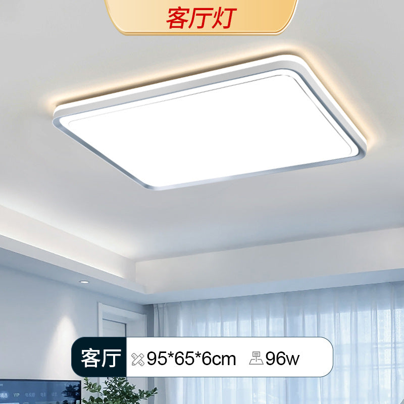 Full spectrum living room light Nordic simple three rooms and two living rooms eye protection ceiling light bedroom room light whole house lighting package