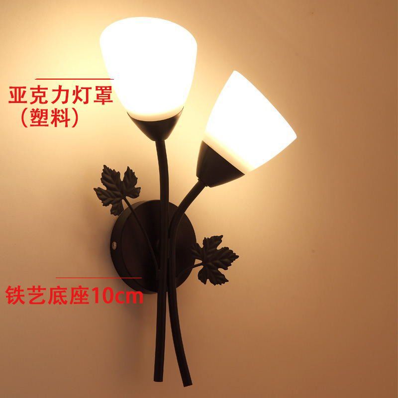 Nordic wall lamp bedroom bedside lamp modern casual creative hotel aisle lamp living room corridor wall lamp staircase lamp