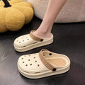 Soft bottom, feeling like stepping on shit, ins cute cartoon clogs for women, summer outwear 2024new arrivalthick solenon-slip beach