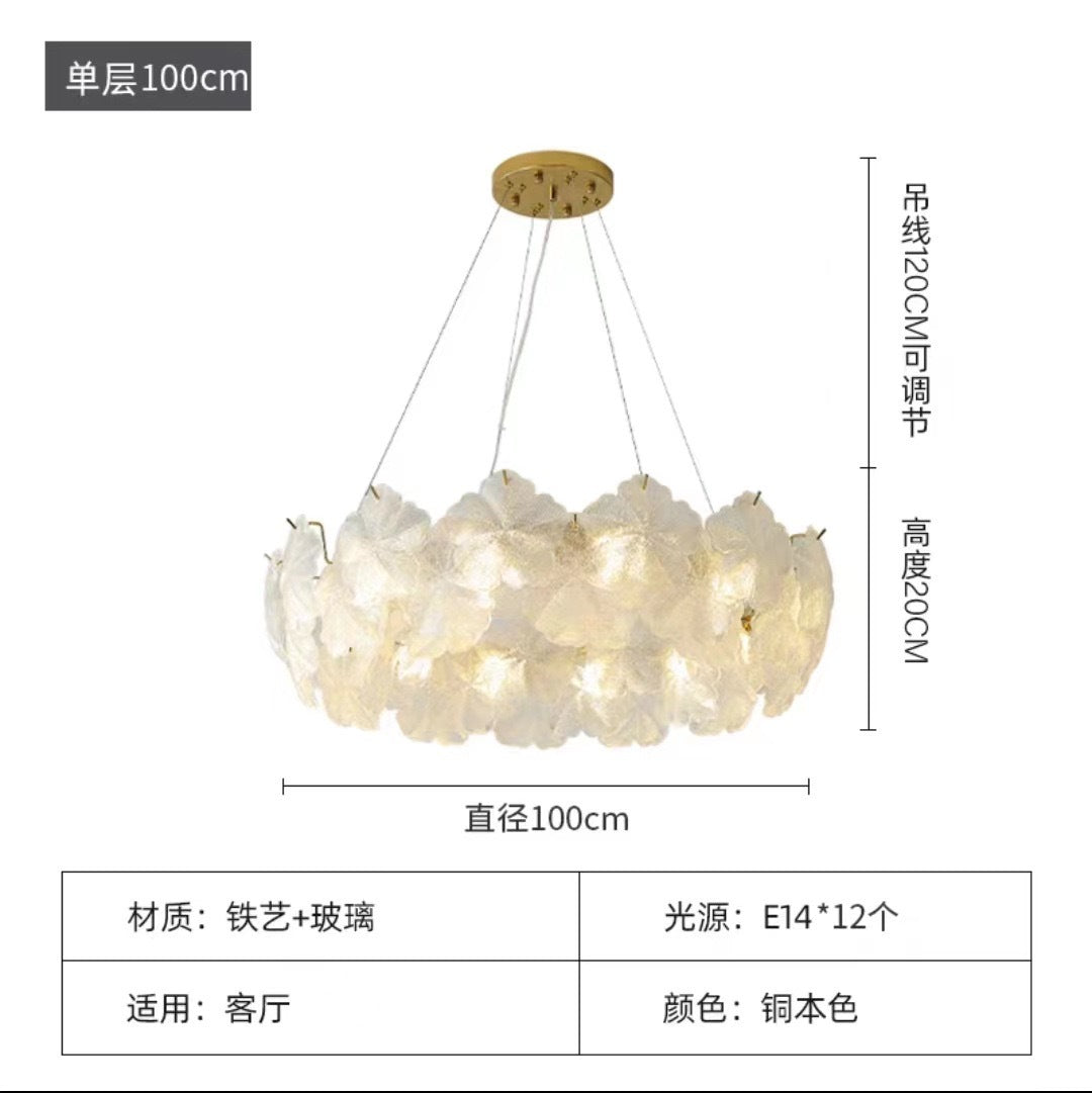 Living room chandelier French light luxury lighting creative high-end snowflake dining room bedroom light modern simple hall main light