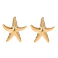 Wholesale gold earrings - european & american style, cross-border alloy jewelry accessories, unique & high-end, statement starfish earrings for women