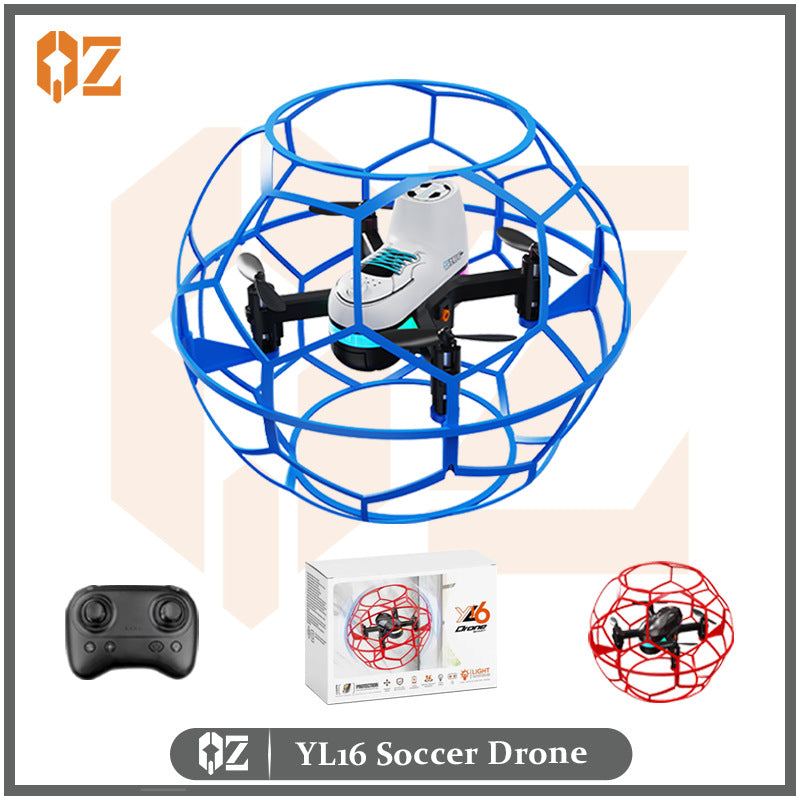 Yl16 remote control football drone with night navigation lights - anti-collision, drop-resistant, kids' light-up model aircraft toy