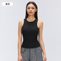 Modal comfortable sports tank top for women - summer, padded, slim fit, sleeveless yoga top d26035