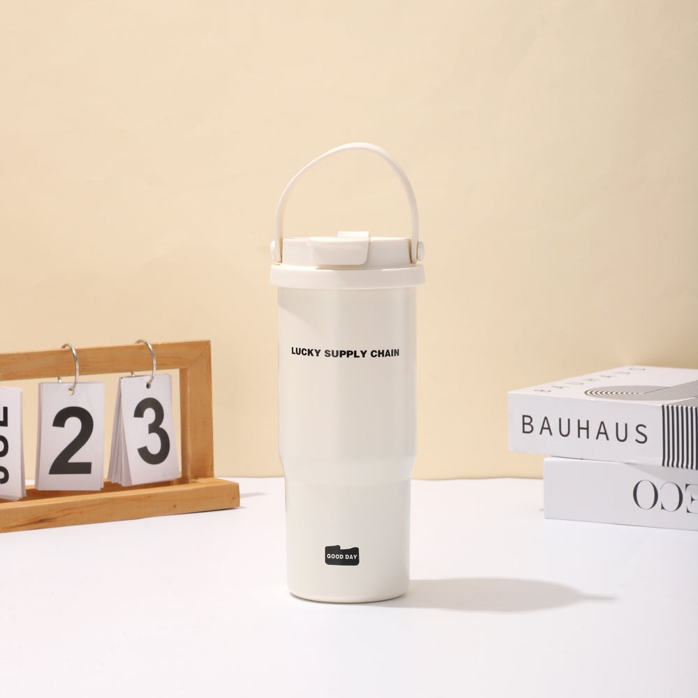 Twilight double drink 316 stainless steel thermos cup large capacity good looks office straw ice cup car tumbler