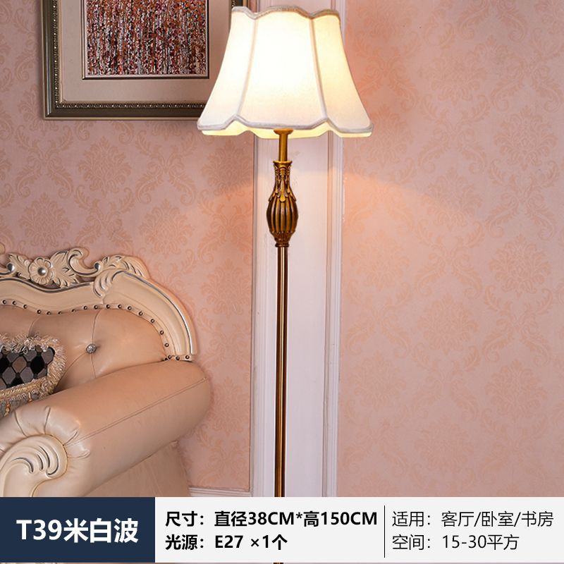 American light luxury crystal floor lamp living room coffee table scandinavian styleretro copper floor lamp vertical bedroom bedside lamp
