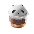 Panda travel tea set - quick cup kit, portable tea infuser, outdoor tea brewing cup, souvenir gift, portable