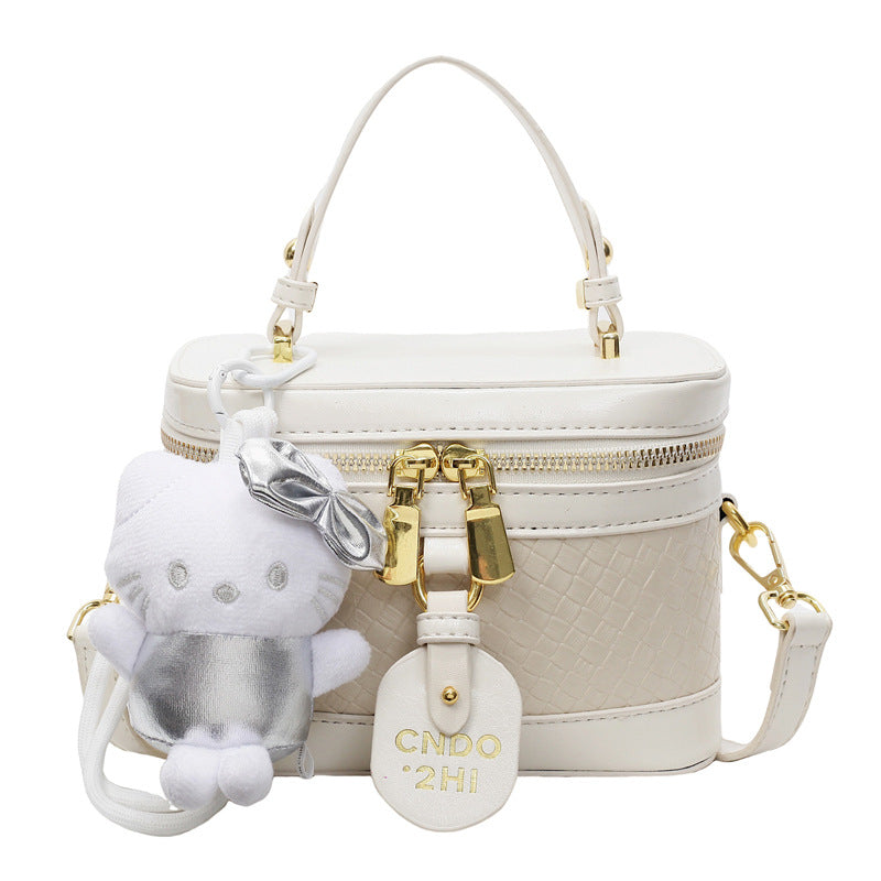 Cross-border high-end handbag trendy fashion box bag 2025 new Korean version shoulder bag popular commuter messenger bag