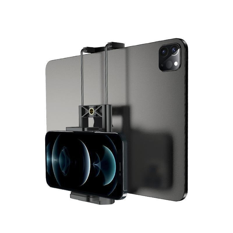 Mobile phone live stream bracket, tripod, mobile phone clip, tablet clip, dual-purpose clip, universal tablet clip, mobile phone holder, desktop.