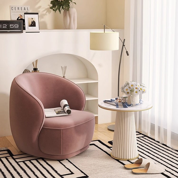 new living room single sofa - minimalist style for home, bedroom, balcony, and reception areas - creative lazy sofa for beauty salons