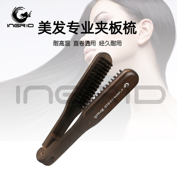 Wooden Curly Hair Styling Comb Hair Salon Home Hair Salon Splint Comb Hair Straightener Bristle Hair Straightener