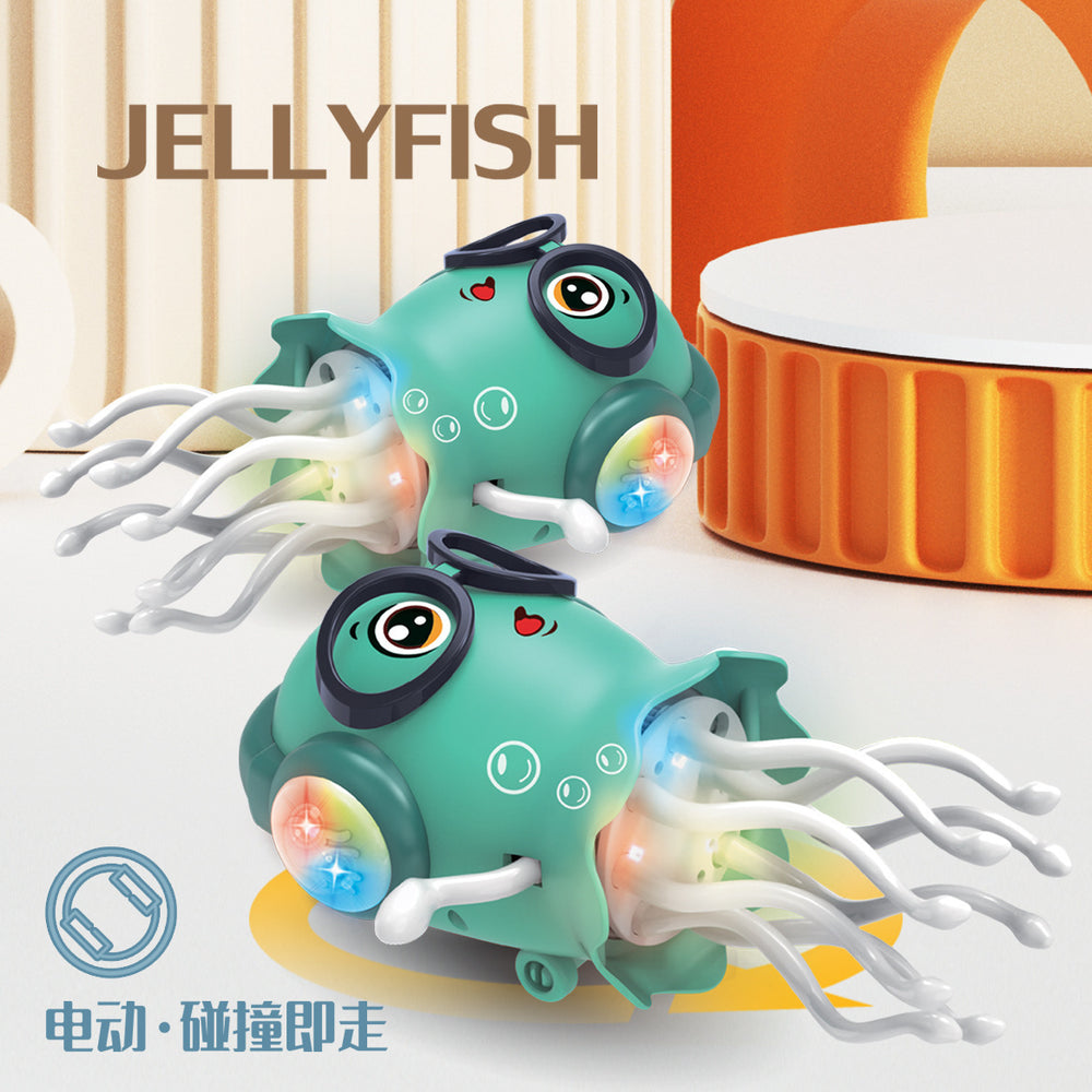 magic dancing jellyfish toys universal electric luminous self-obstacle avoidance stunt dancing octopus toys wholesale