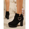winter new arrival: fleece-lined high heel boots for cross-border e-commerce, sizes 35-43 (eu sizes). available in larger sizes. price difference: $0.5. dropshipping available for  and