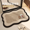 Diatom mud bathroom floor mat door absorbent quick-drying for home bathroom toilet foot mat medieval style wash basin non-slip