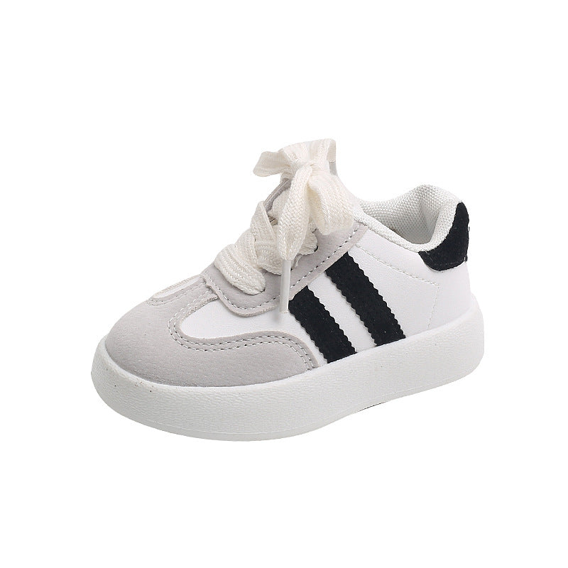 Korean style kids' sneakers:  autumn new arrivals - girls' casual shoes, boys' agassi shoes, fashionable skate shoes, soft sole trendy footwear