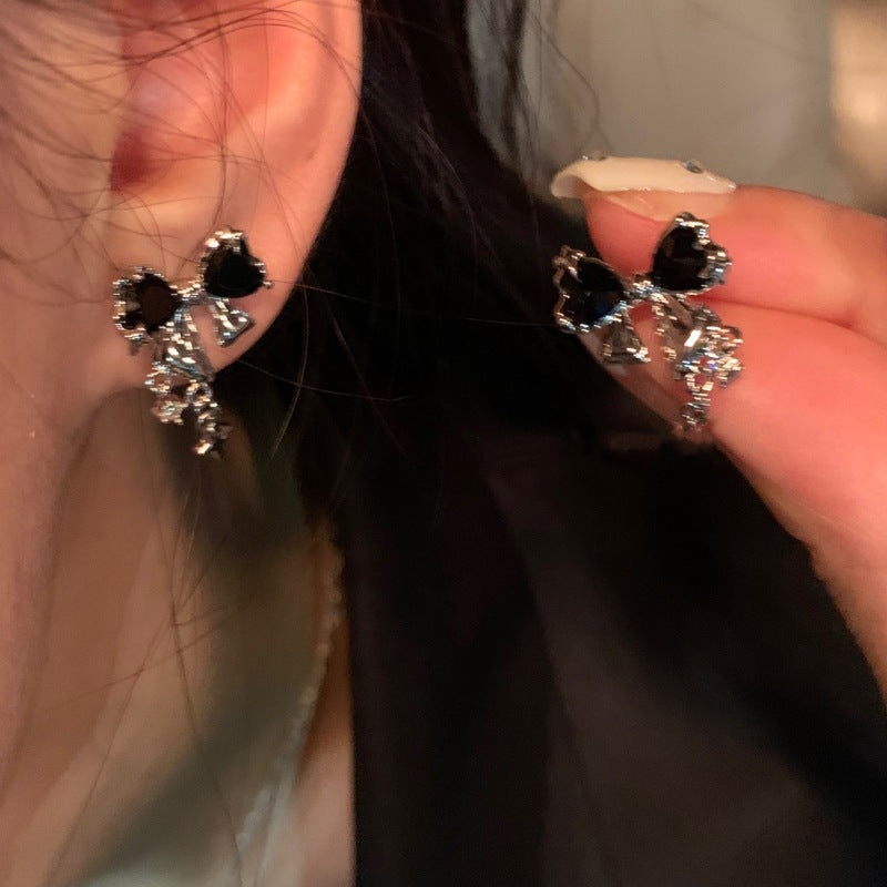 925 silver needle pearl zircon earrings for women classysenseniche style cold style forest style earrings wholesale