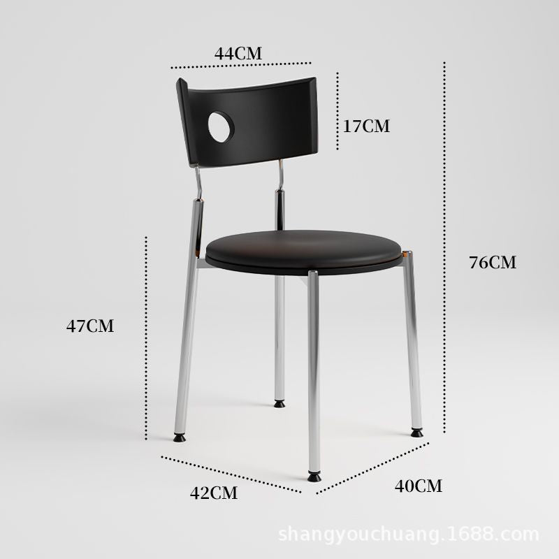 Used dining chairs, durable solid wood dining table and chairs, designer influencer minimalist high-end wabi-sabi style french retro chairs