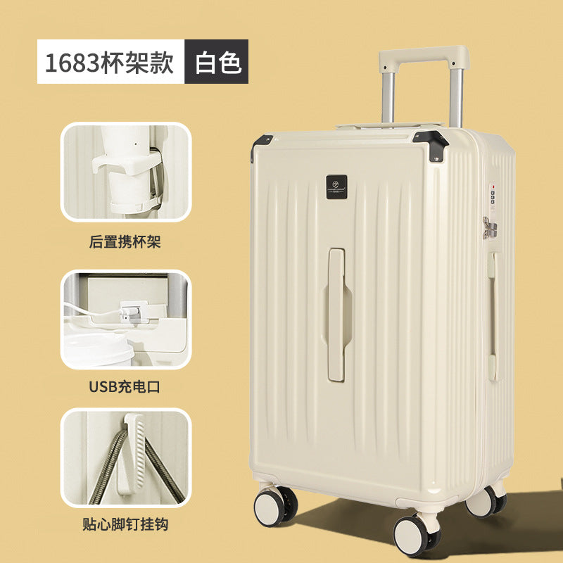 Large capacity thickened fashion luggage zipper 28 inch sports men's trolley case checked travel female silent universal wheel