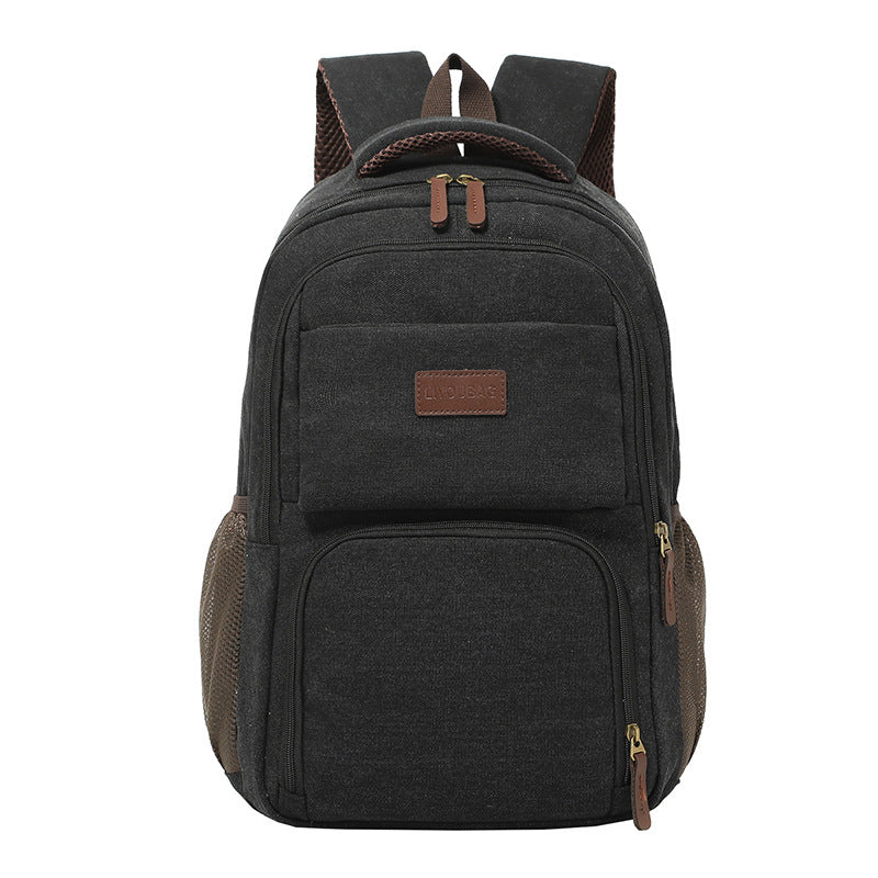 Cross-border fashionable style large-capacity backpack factory direct sales wear-resistant material anti-splashing multi-functional fashion backpack