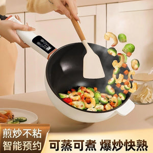 Electric cooking pot large function cooking pot all-in-one multi-function non-stick electric cooking pot for home electric cooking pot steaming and frying electric hotpot