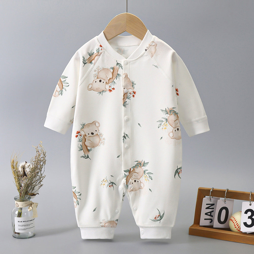 Baby romper, seamless bodysuit, long sleeve, 100% cotton, class a, crawling suit, spring/autumn/all seasons, newborn clothes