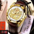 Vintage leather strap men's quartz watch - business casual, versatile, waterproof, luminous, understated luxury, factory direct wholesale