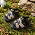 Jiao jiao shoes  summer soft sole non-slip baby sandals, 1-2 years old boys and girls, princess closed-toe infant first walker shoes