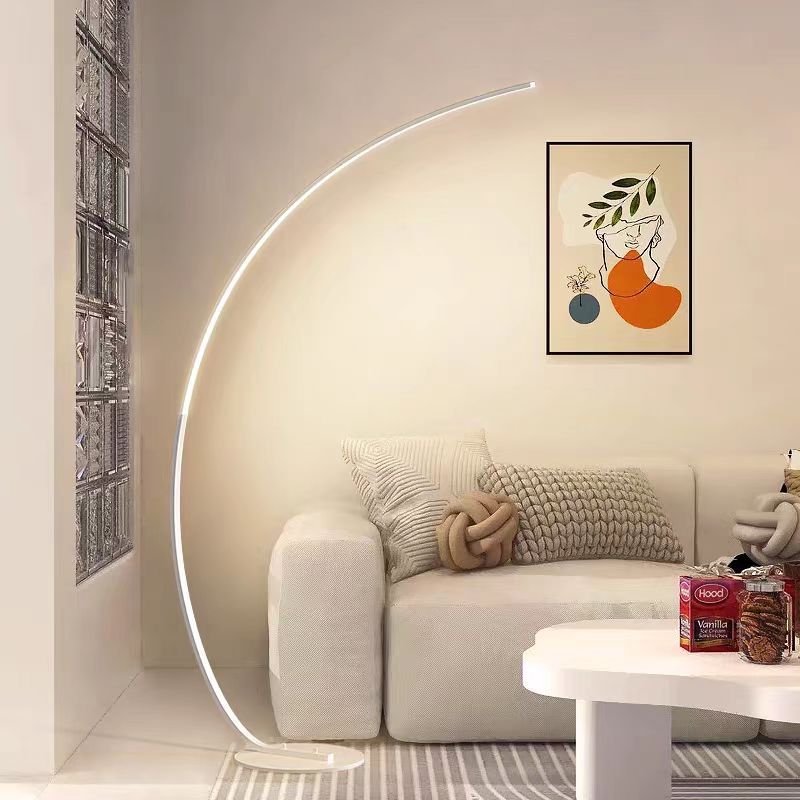 Minimalist nordic style floor lamp - bedroom bedside lamp, living room standing lamp, fishing light with remote control - effortless luxury