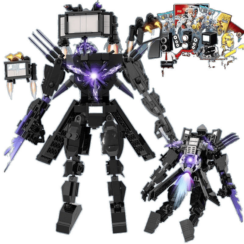 Titan Monitor and Toilet Man Compatible Lego building block Ares Audio Man vs TV Man Assembling Gift Toys