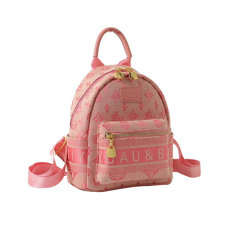 Canvas backpack women's new trendy fashion large capacity backpack high-end commuter shoulder bag wholesale