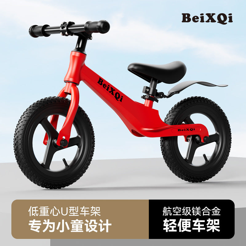 Children's balance car magnesium alloy 2-6 years old baby sliding bicycle flash pedal-free sliding two-in-one bicycle